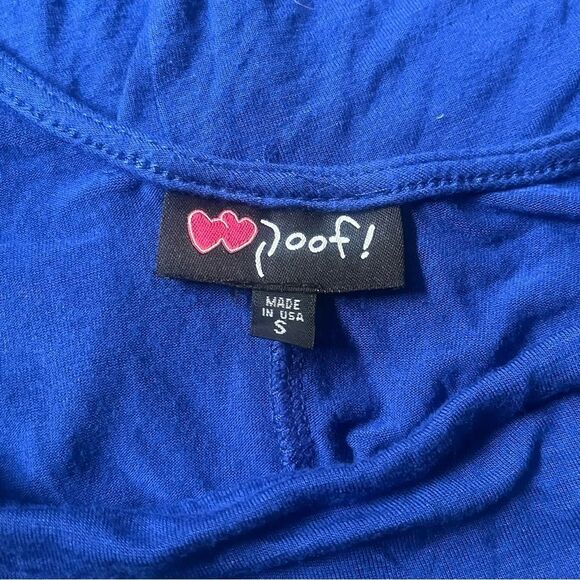 Poof! Royal Blue 2/4 Sleeve Tunic dress Size Small - Picture 5 of 6